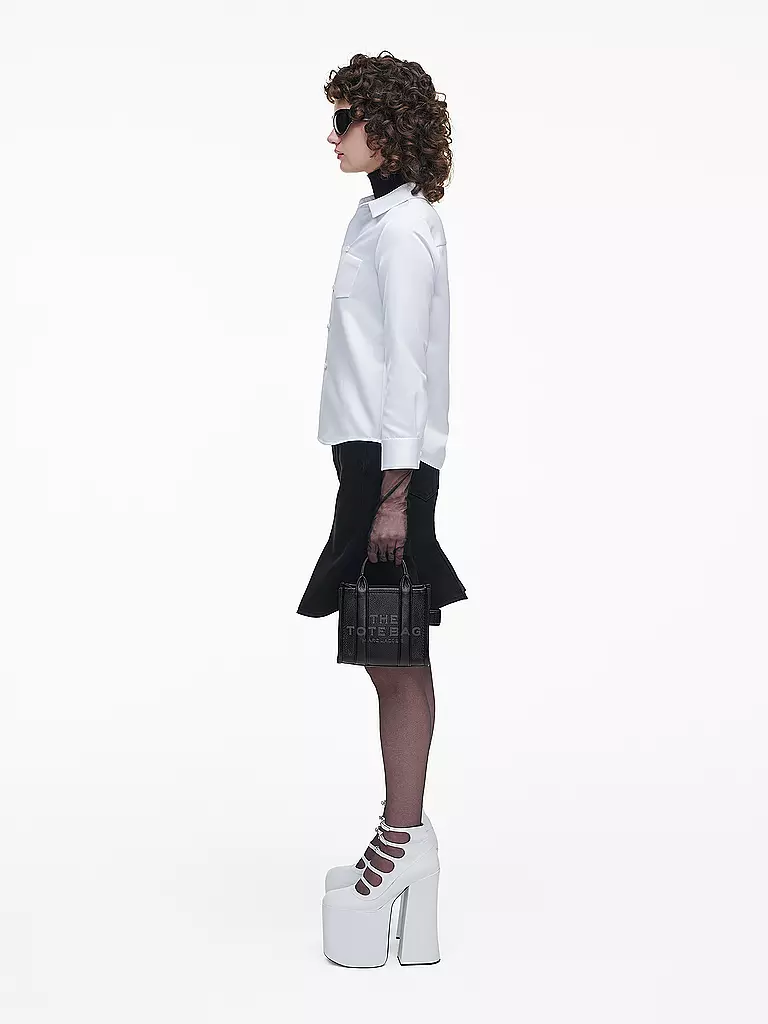 MARC JACOBS | Ledertasche - Tote Bag THE MINI TOTE | dunkelrot