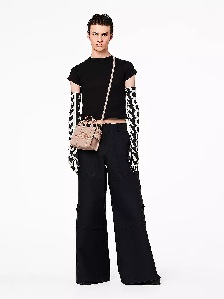 MARC JACOBS | Ledertasche - Tote Bag THE MINI TOTE | dunkelrot