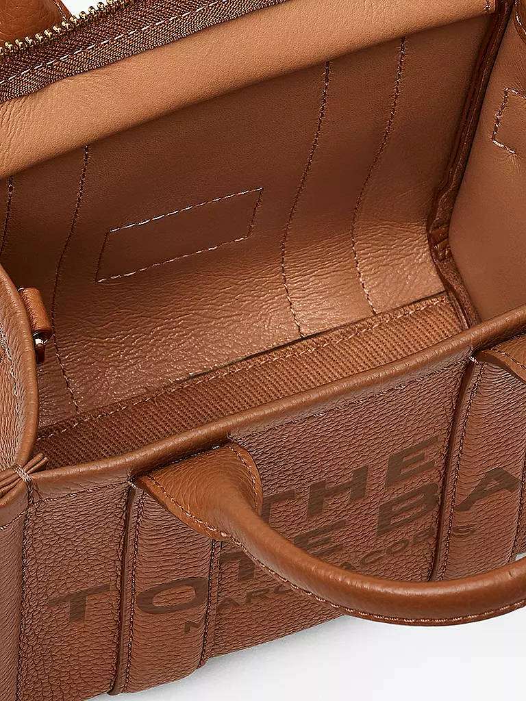 MARC JACOBS | Ledertasche - Tote Bag THE MINI TOTE | dunkelrot