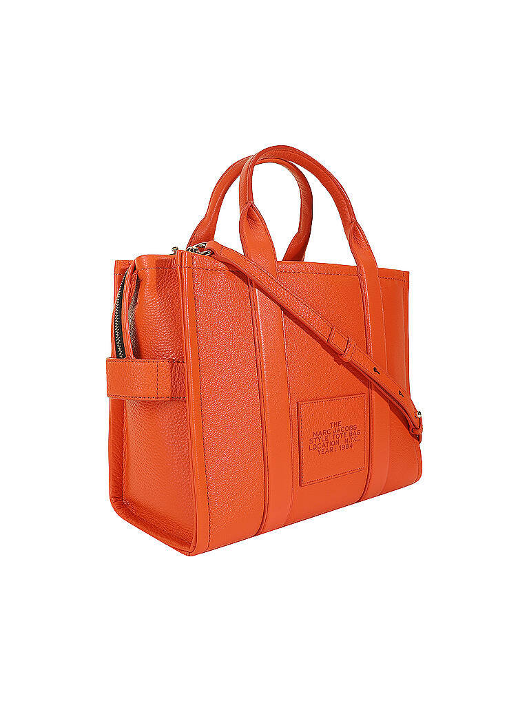 MARC JACOBS | Ledertasche - Tote Bag THE SMALL TOTE BAG | orange