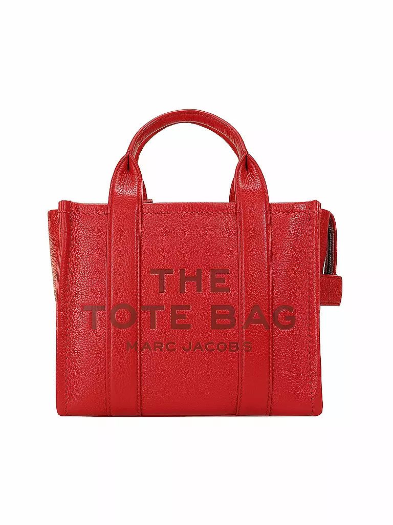MARC JACOBS | Ledertasche - Tote Bag THE SMALL TOTE LEATHER  | rot