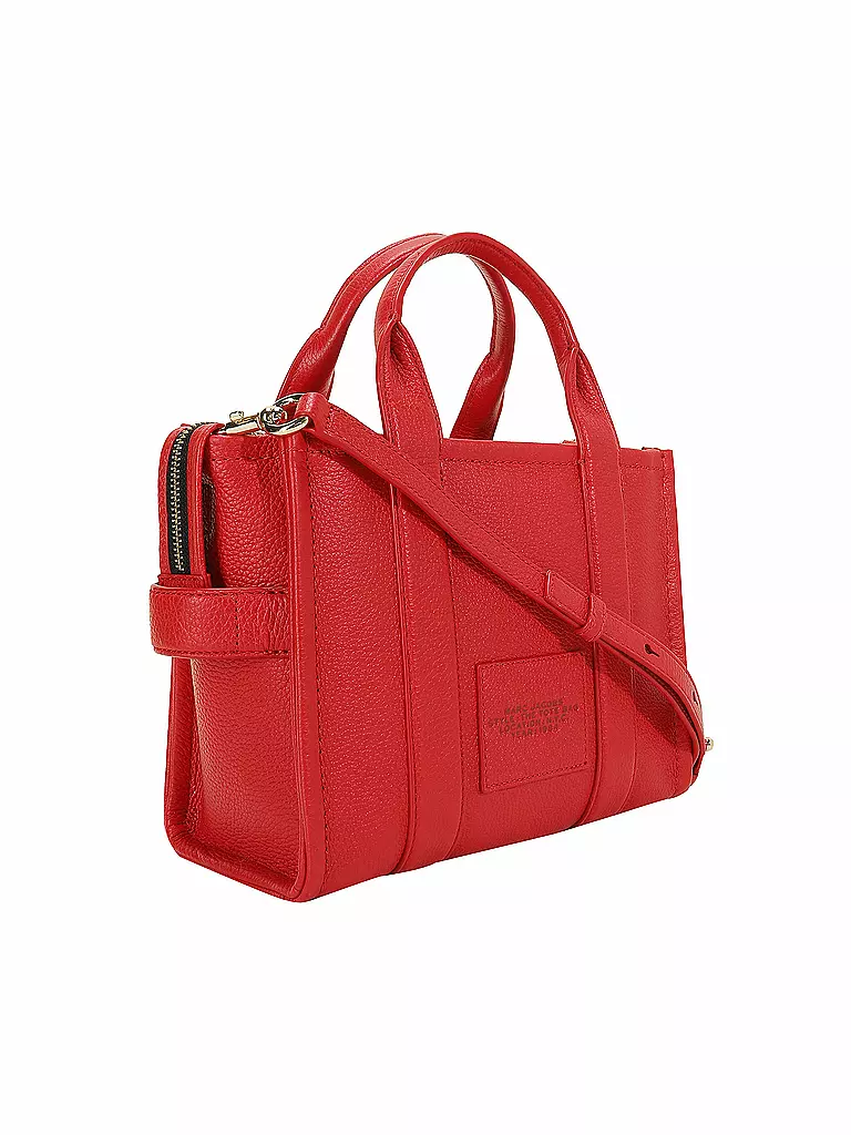 MARC JACOBS | Ledertasche - Tote Bag THE SMALL TOTE LEATHER  | rot