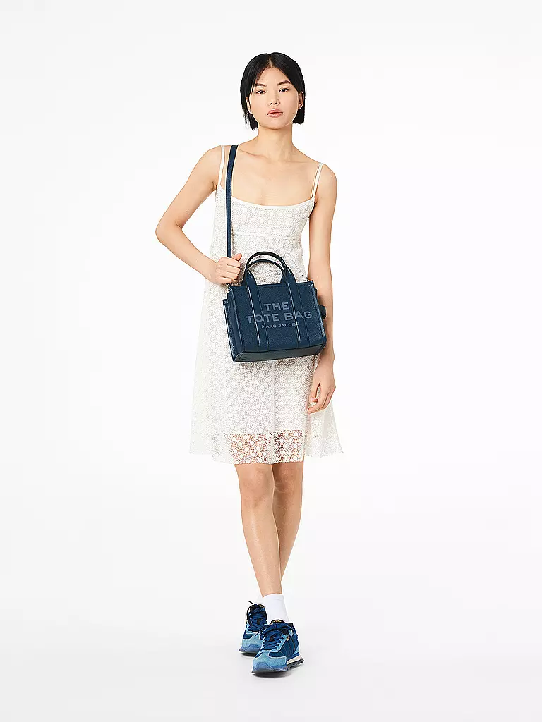 MARC JACOBS | Ledertasche - Tote Bag THE SMALL TOTE LEATHER | blau
