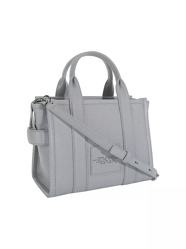 MARC JACOBS | Ledertasche - Tote Bag THE SMALL TOTE LEATHER | grau