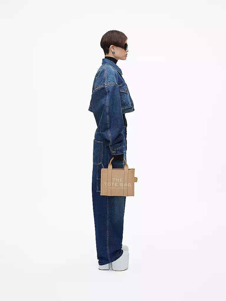 MARC JACOBS | Ledertasche - Tote Bag THE SMALL TOTE LEATHER | grün