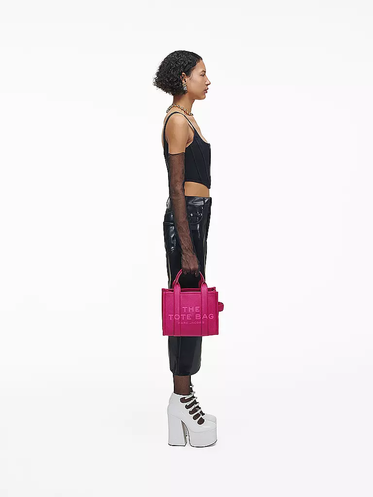 MARC JACOBS | Ledertasche - Tote Bag THE SMALL TOTE LEATHER | gelb