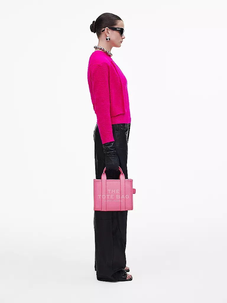 MARC JACOBS | Ledertasche - Tote Bag THE SMALL TOTE LEATHER | pink