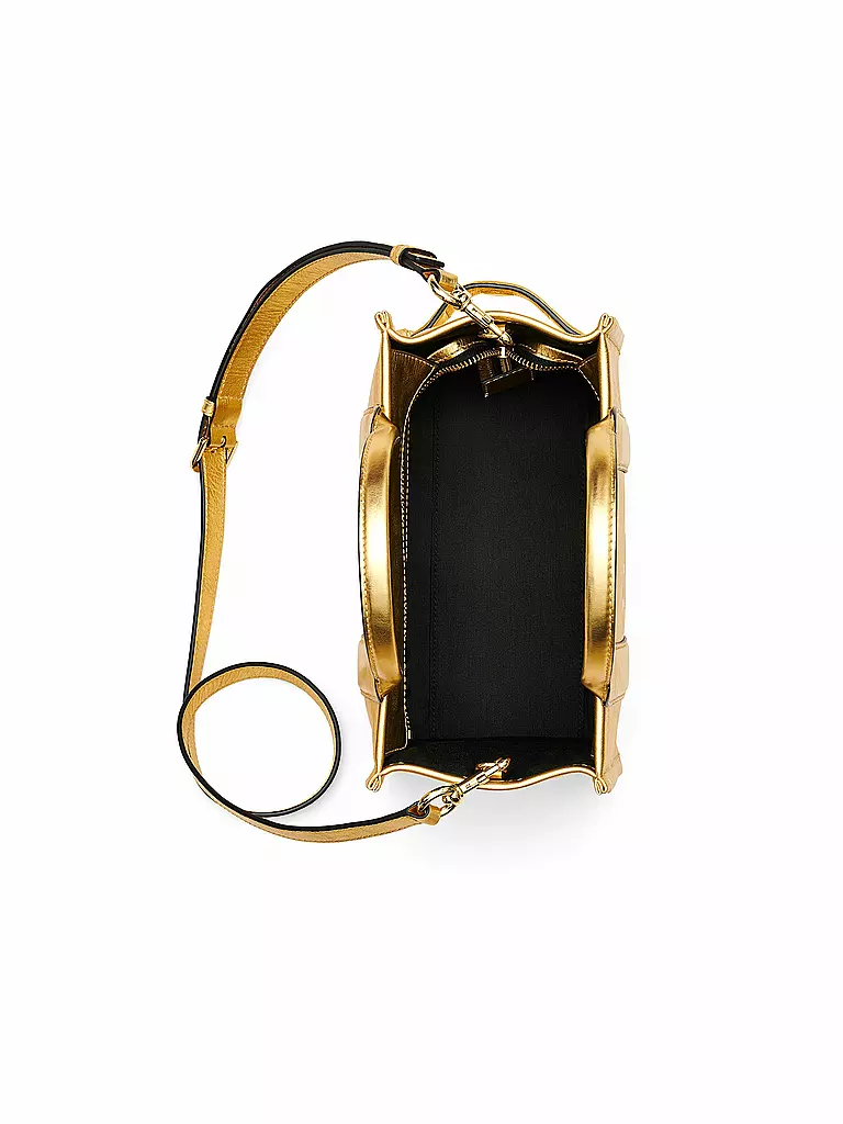 MARC JACOBS | Ledertasche - Tote Bag THE SMALL TOTE LEATHER | gold