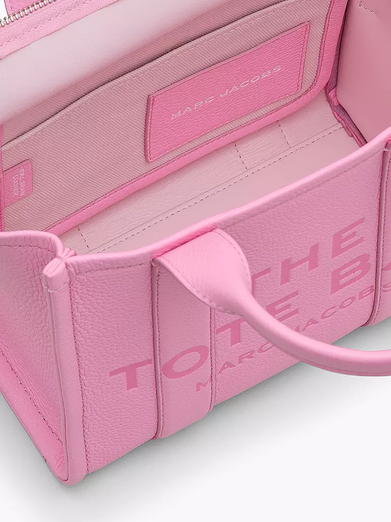 MARC JACOBS | Ledertasche - Tote Bag THE SMALL TOTE LEATHER | rosa