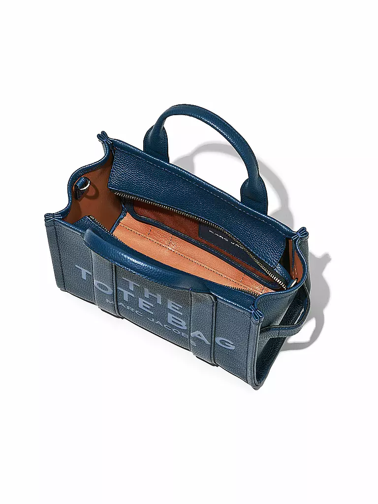 MARC JACOBS | Ledertasche - Tote Bag THE SMALL TOTE LEATHER | blau
