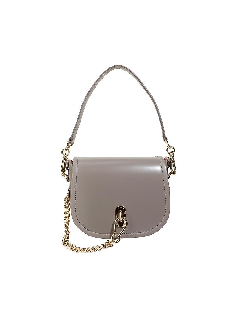 MARC JACOBS | Ledertasche - Umhängetasche " The Saddle Bag " | grau