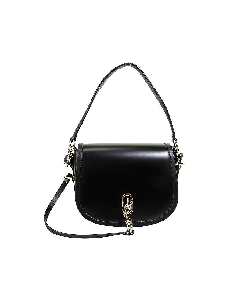 MARC JACOBS | Ledertasche - Umhängetasche "The Saddle Bag" | schwarz