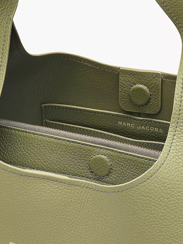 MARC JACOBS | Ledertasche - Umhängetasche THE SACK BAG | grün