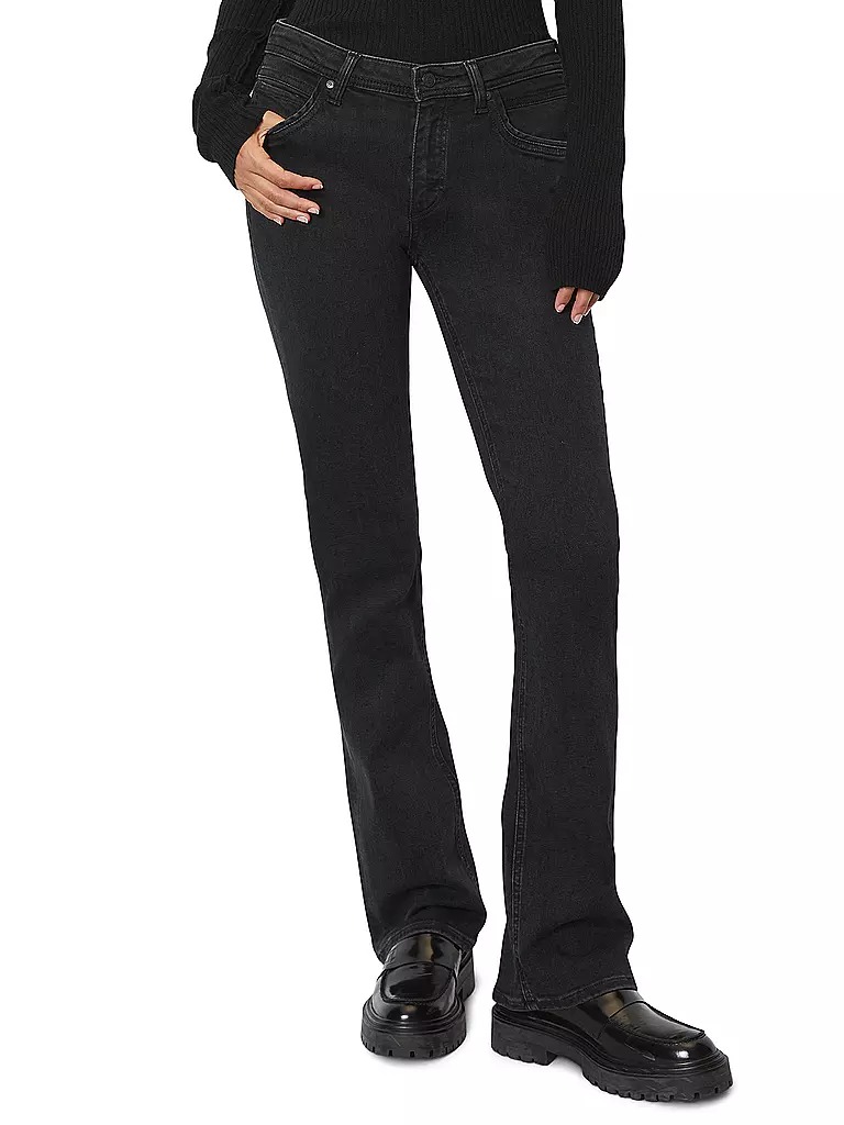 MARC O' POLO DENIM | Jeans Flared Fit | schwarz