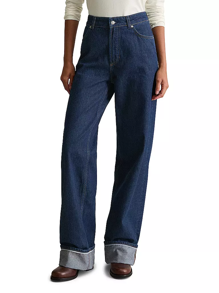 MARC O' POLO DENIM | Jeans Wide Leg  | dunkelblau