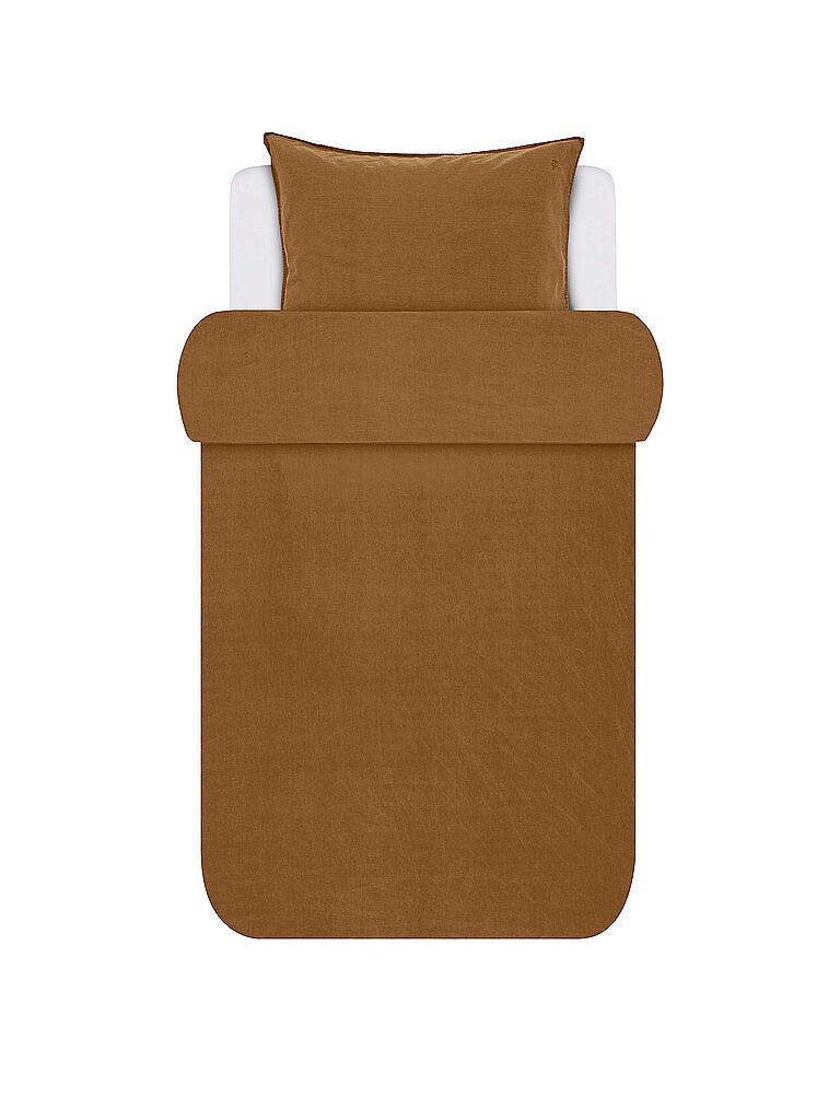 MARC O'POLO HOME | Bettwäsche Garnitur 70x90cm/140x200cm Senja Toffee Brown | braun