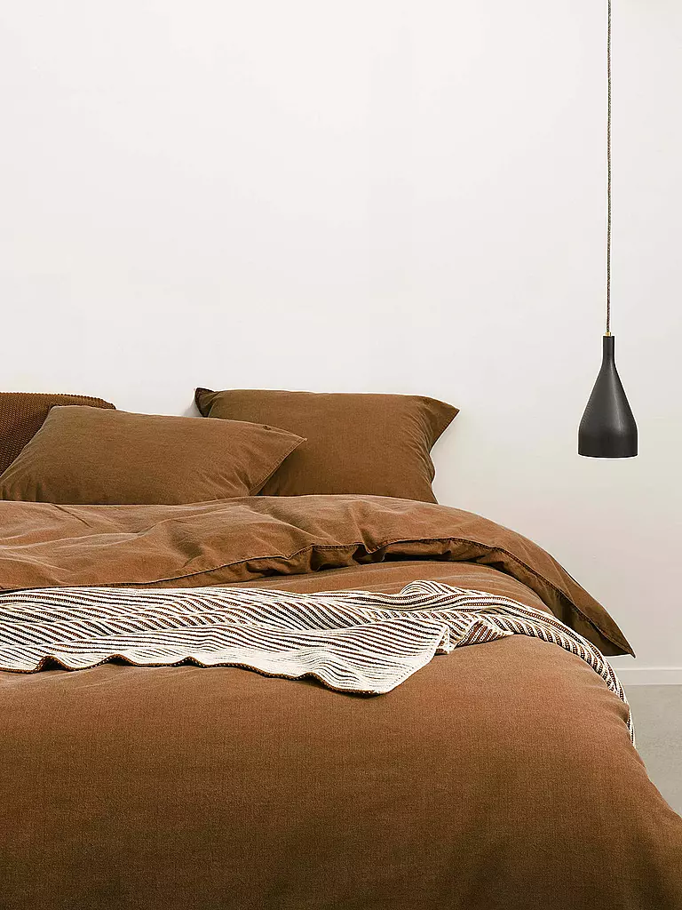 MARC O'POLO HOME | Bettwäsche Garnitur 70x90cm/140x200cm Senja Toffee Brown | braun