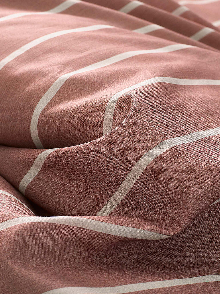 MARC O'POLO HOME | Bettwäsche Torsken Hanf/Tencel 70x90cm/140x200cm Earth Red | rosa