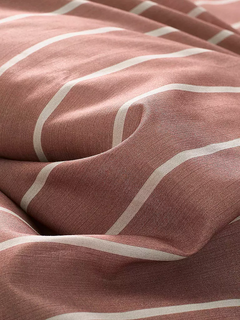 MARC O'POLO HOME | Bettwäsche Torsken Hanf/Tencel 70x90cm/140x200cm Earth Red | rosa