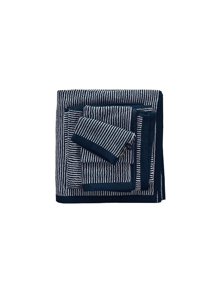 MARC O'POLO HOME | Handtuch 50x100cm "T.Tone Stripe" (marine/silver) | dunkelblau