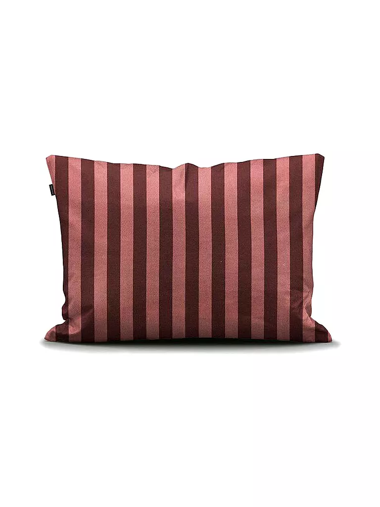 MARC O'POLO HOME | Satin Bettwäsche Classic Stripe 70x90cm / 140x200cm Warm Earth | rot