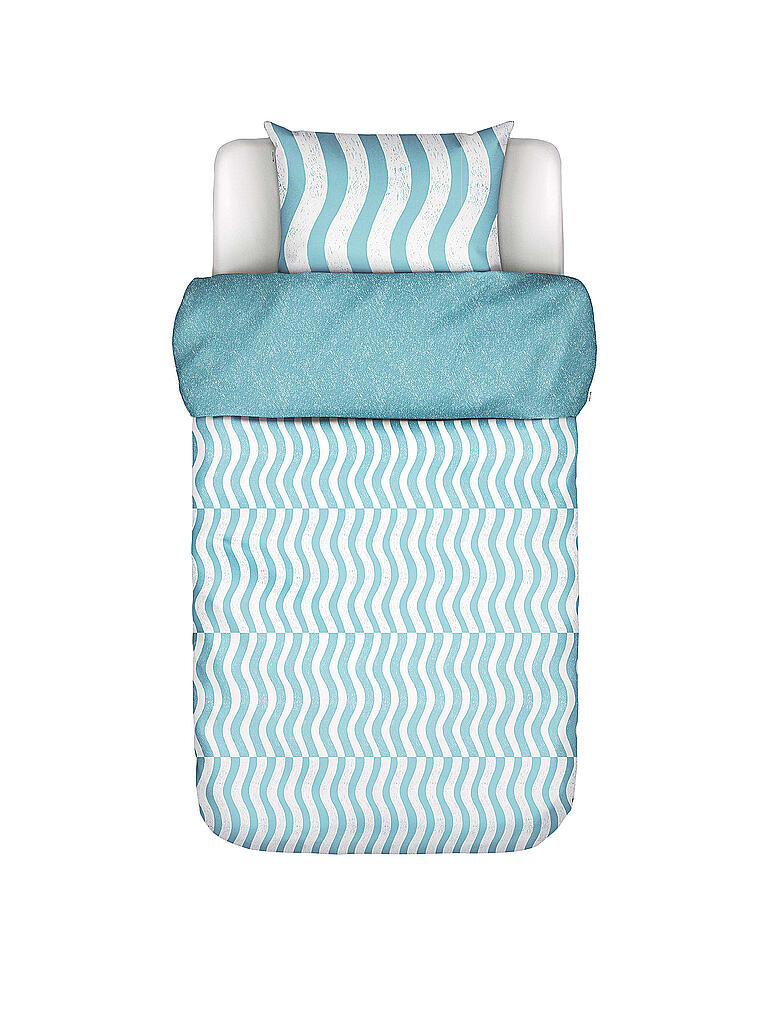 MARC O'POLO HOME | Satin Bettwäsche FILIP 70x90cm / 140x200cm Sea Blue | mint