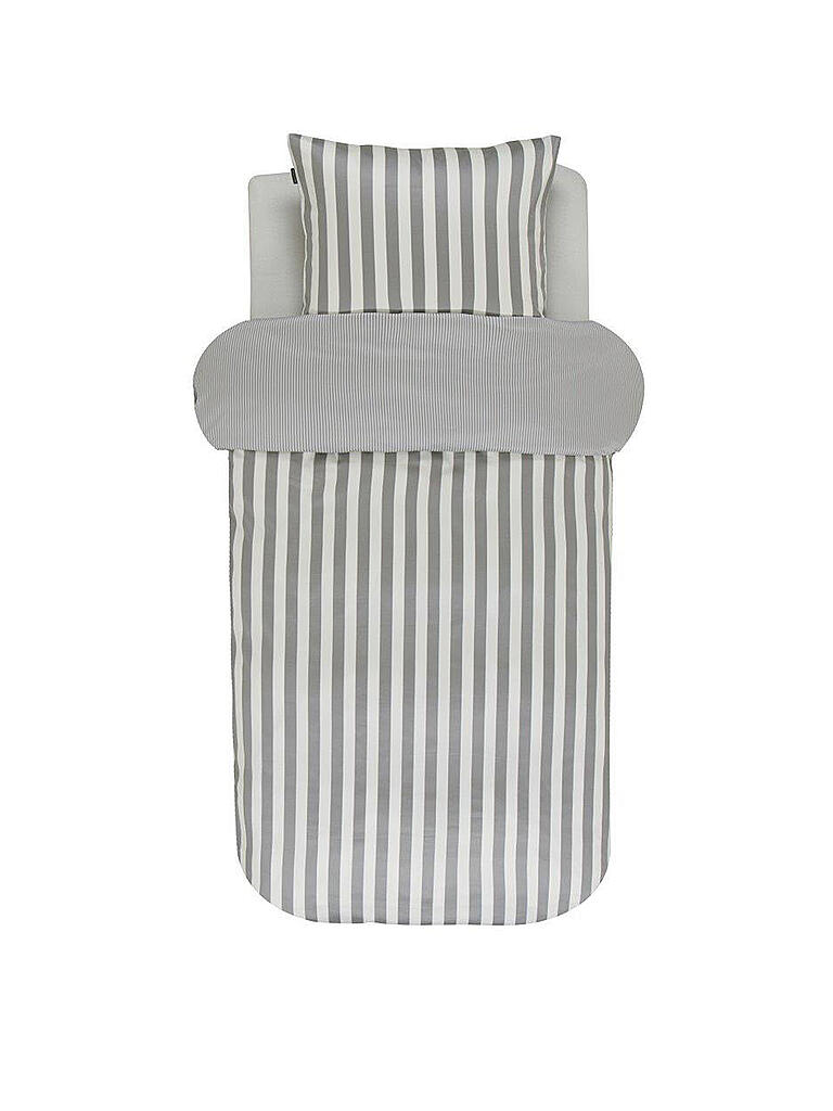 MARC O'POLO HOME | Satin-Bettwäsche "Classic Stripe" 70x90cm/140x200cm  | grau
