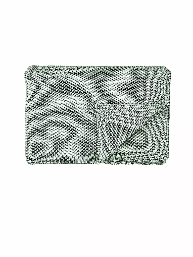 MARC O'POLO HOME | Tagesdecke - Plaid Nordic Knit 130x170cm Garden Green | grün