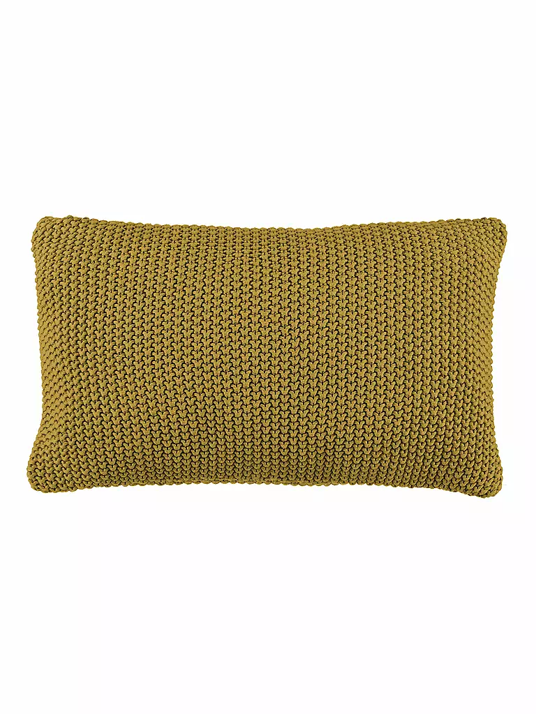 MARC O'POLO HOME | Zierkissen Nordic Knit 30x60cm (Oil Yellow) | orange