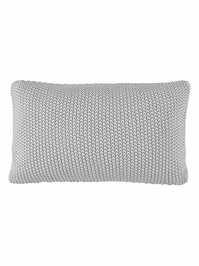 MARC O'POLO HOME | Zierkissen Nordic Knit 30x60cm (Silver) | silber