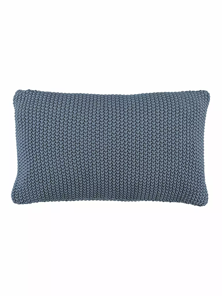 MARC O'POLO HOME | Zierkissen Nordic Knit 30x60cm (Smoke Blue) | blau