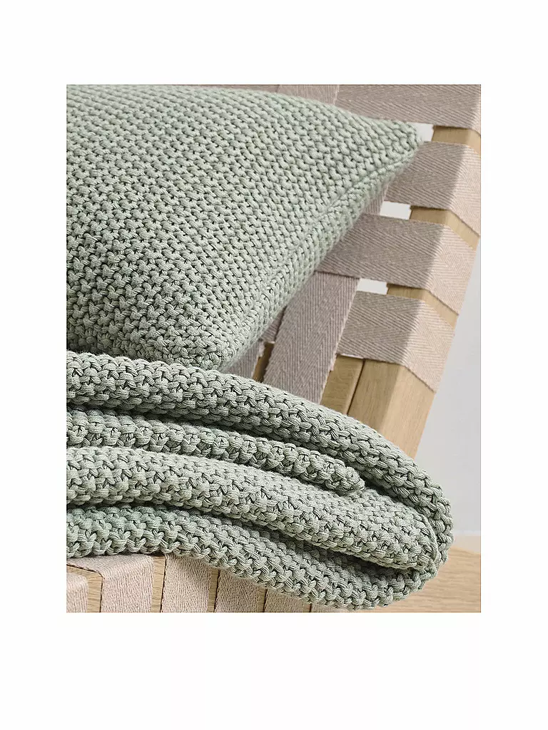 MARC O'POLO HOME | Zierkissen Nordic Knit 30x60cm Garden Green | grün