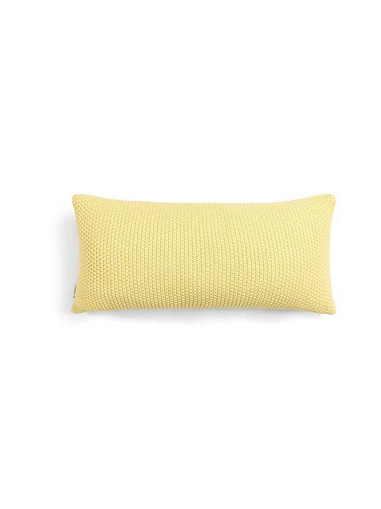 MARC O'POLO HOME | Zierkissen Nordic Knit 30x60cm Pale Yellow | gelb