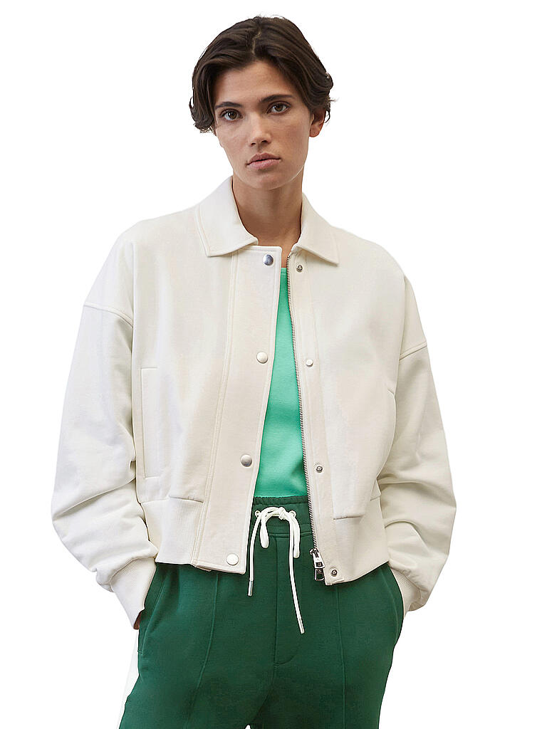 MARC O'POLO |                                                                                                                            Sweatjacke                                                     | weiss