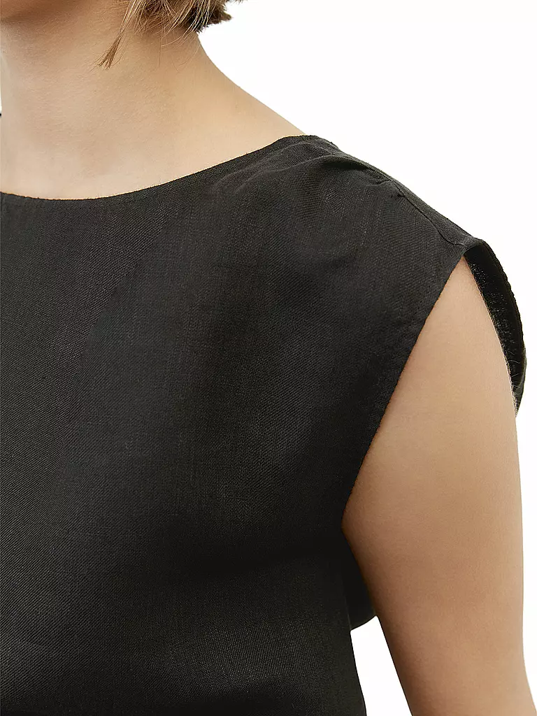MARC O'POLO | Bluse Cropped Fit | schwarz