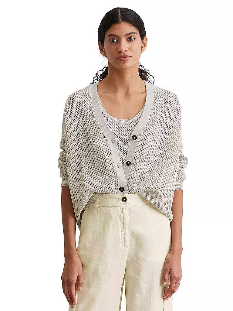 MARC O'POLO | Cardigan | hellgrau