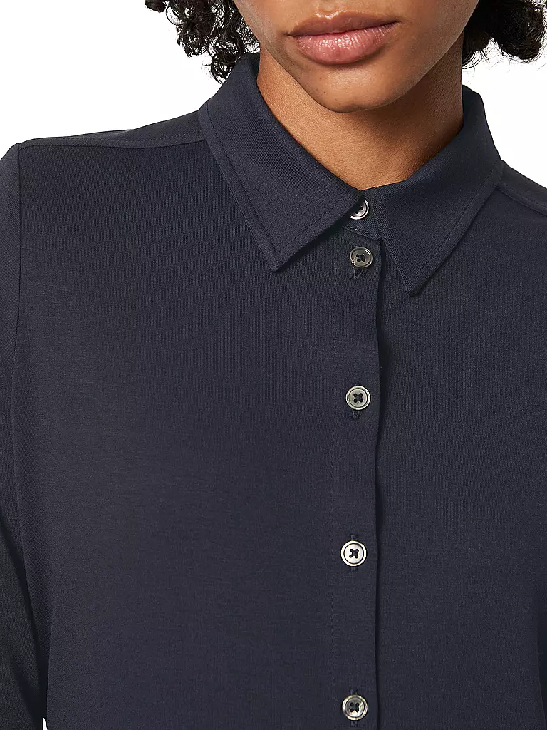 MARC O'POLO | Jerseybluse | dunkelblau