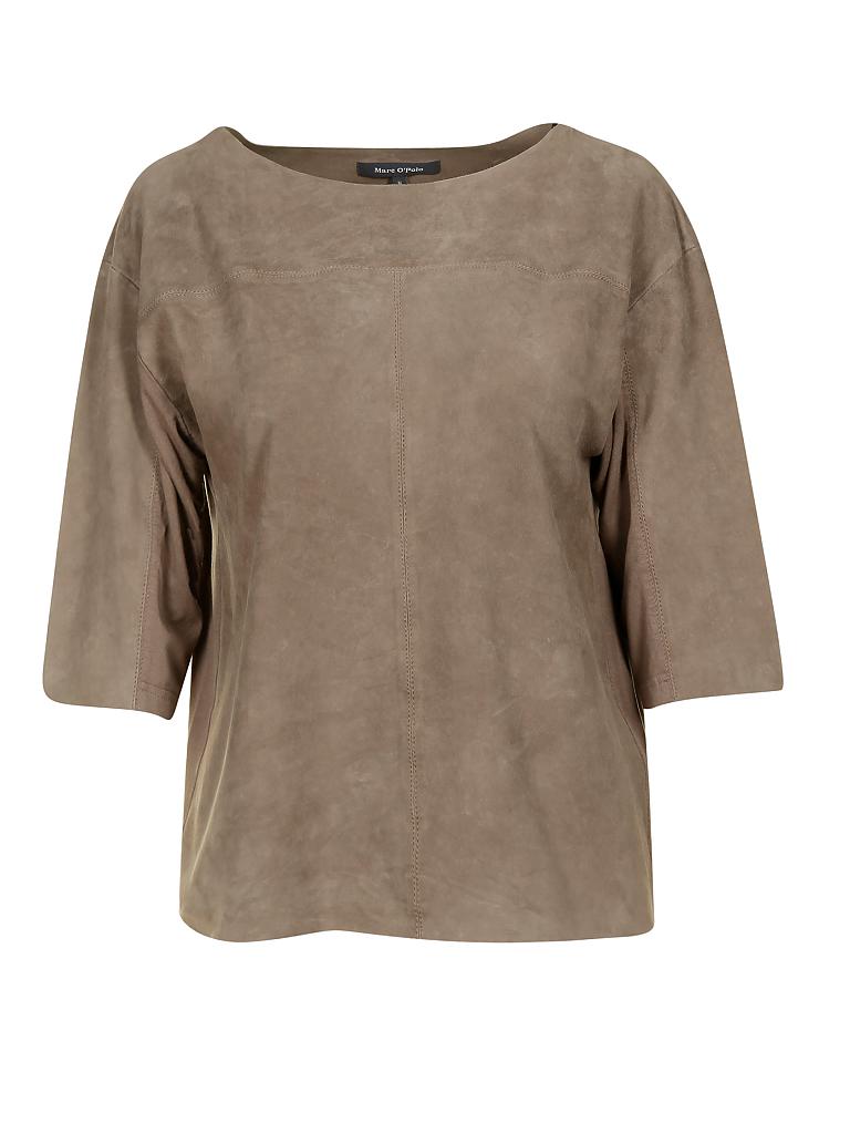 MARC O'POLO | Leder-Pullover  | 