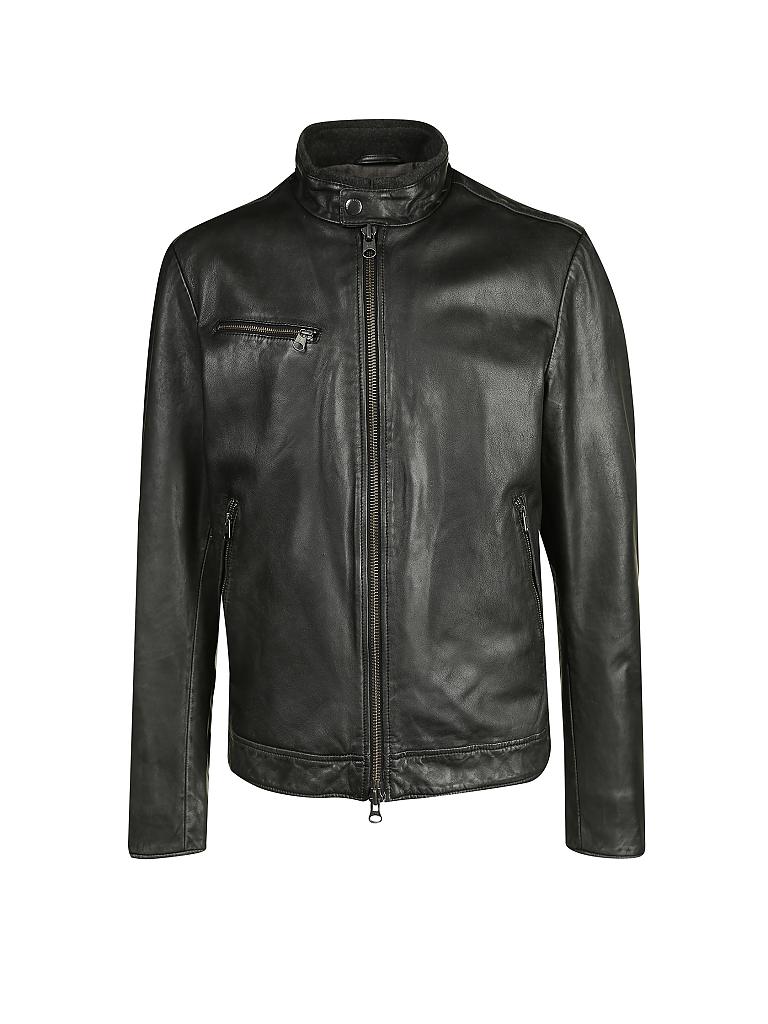 MARC O'POLO | Lederjacke Regular-Fit | schwarz