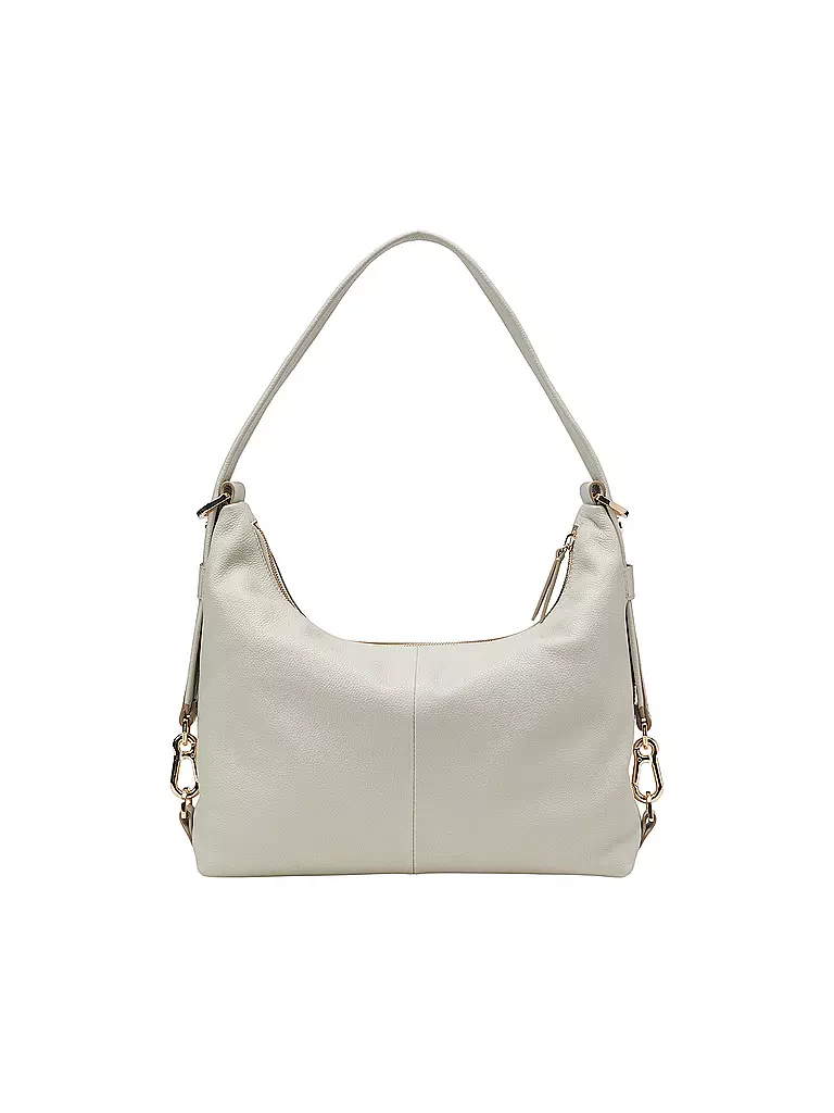 MARC O'POLO | Ledertasche - Hobo Bag Small | grau