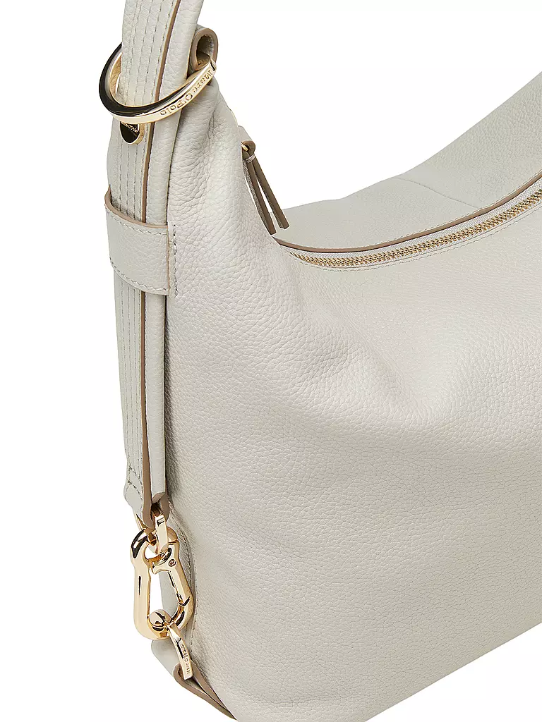 MARC O'POLO | Ledertasche - Hobo Bag Small | grau