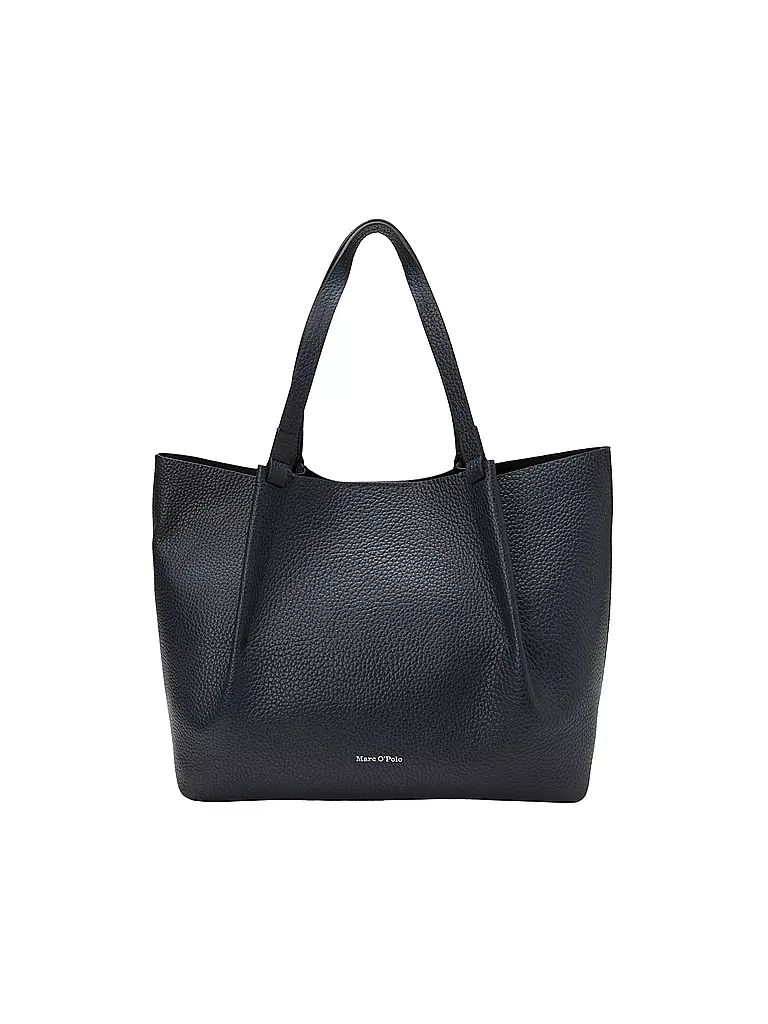 MARC O'POLO | Ledertasche - Shopper Medium | dunkelblau