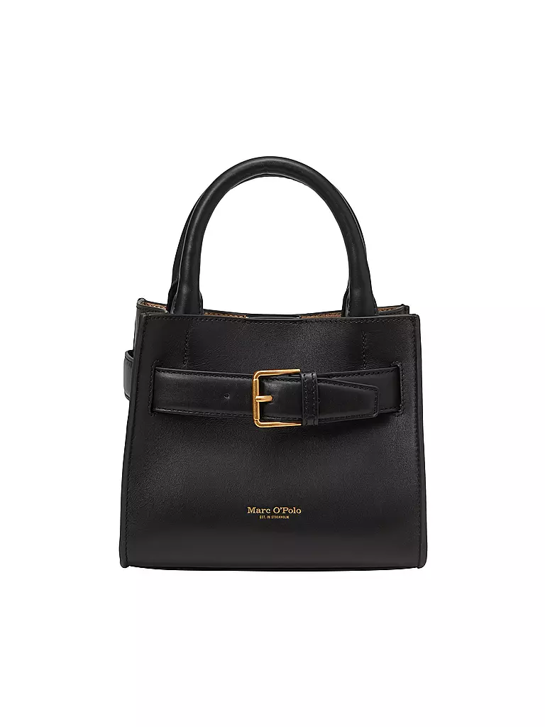 MARC O'POLO | Ledertasche - Umhängetasche Small  | schwarz