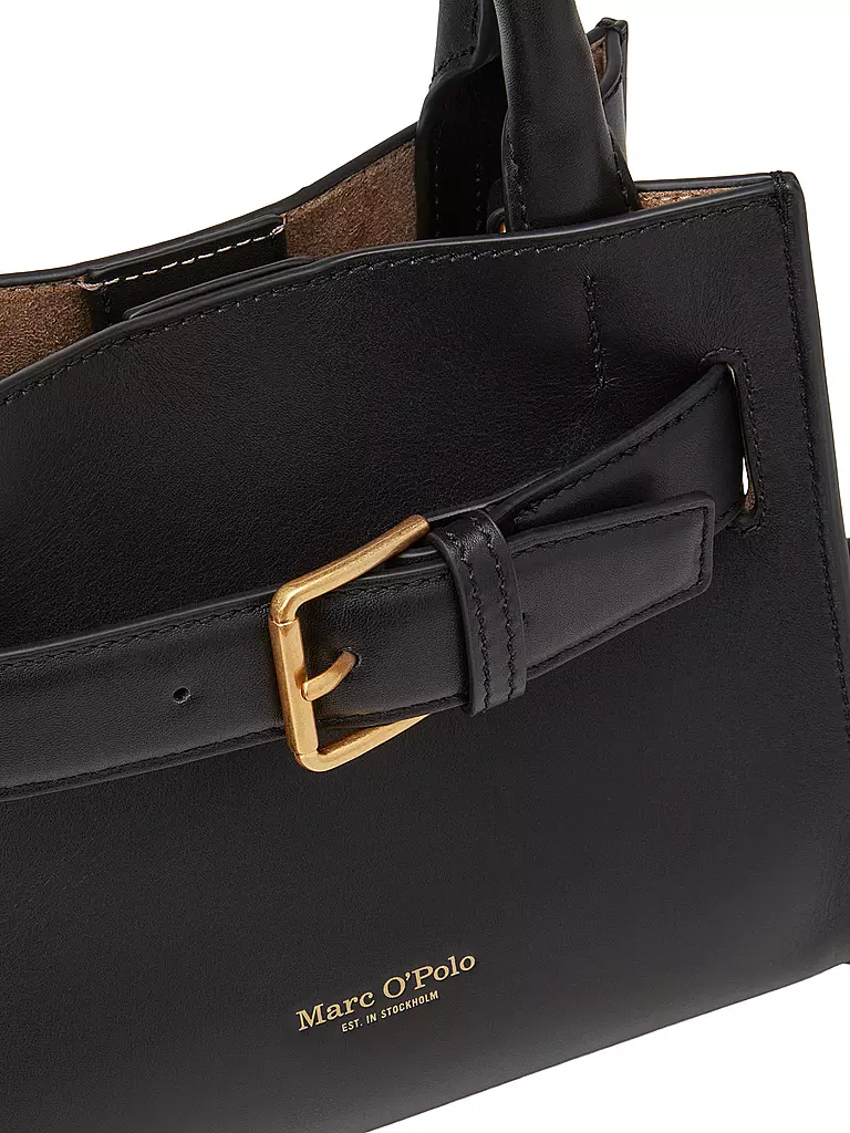 MARC O'POLO | Ledertasche - Umhängetasche Small  | schwarz