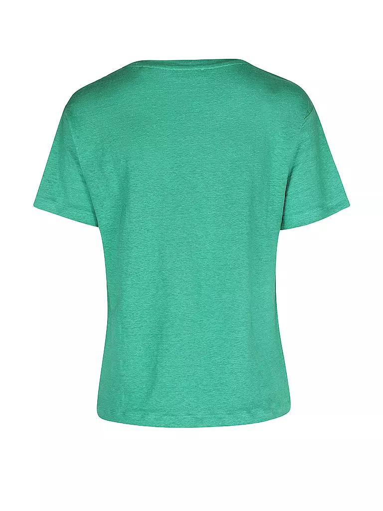 MARC O'POLO | Leinen T-Shirt | grün