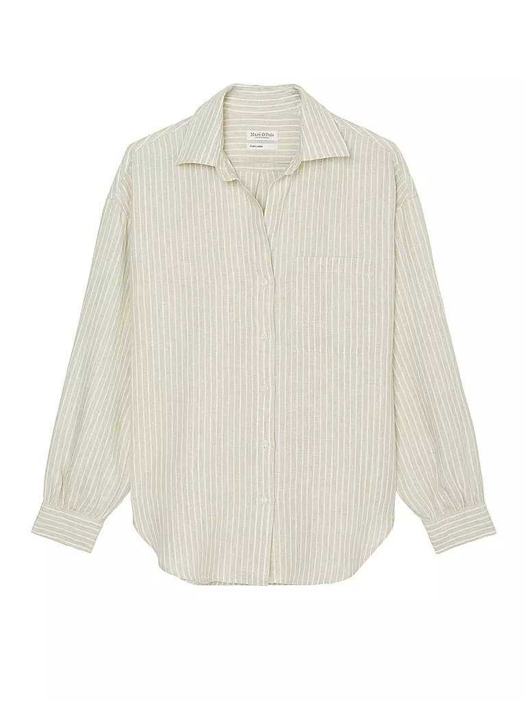 MARC O'POLO | Leinenbluse  | beige