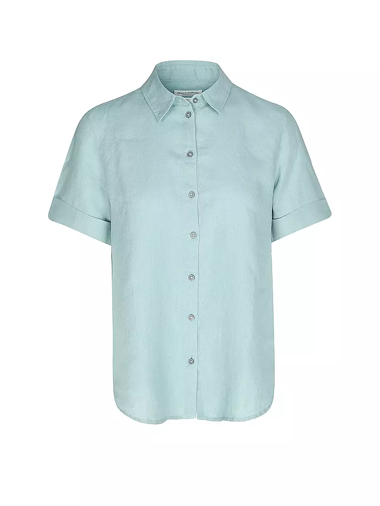 MARC O'POLO | Leinenbluse  | hellblau