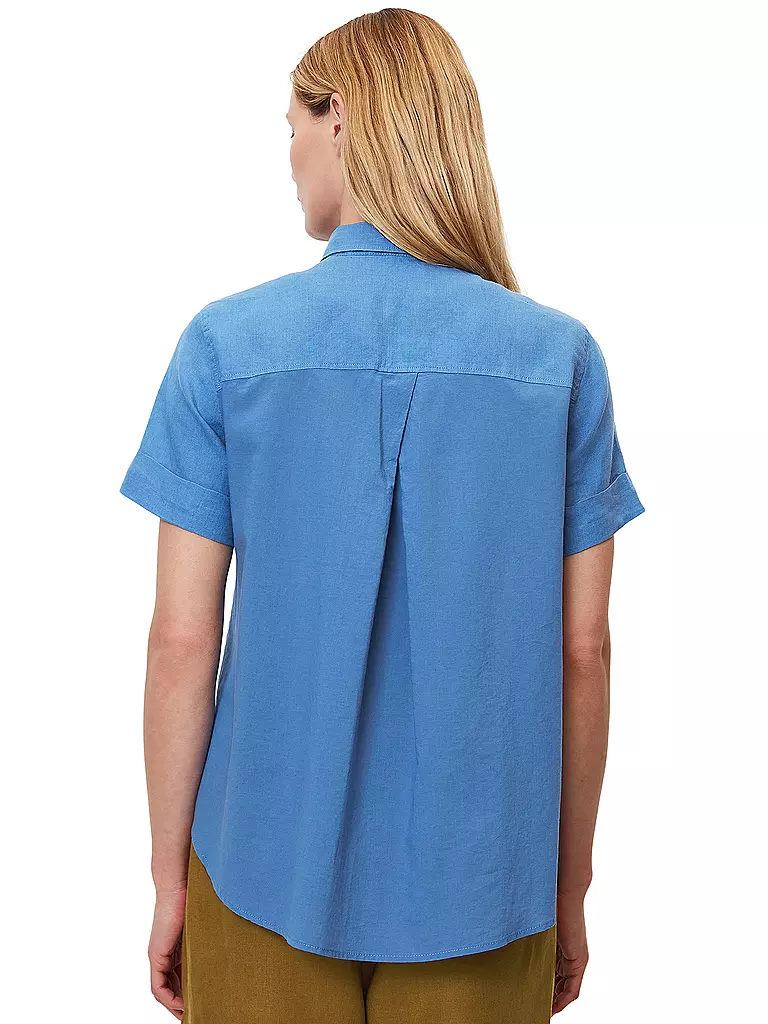 MARC O'POLO | Leinenbluse | blau