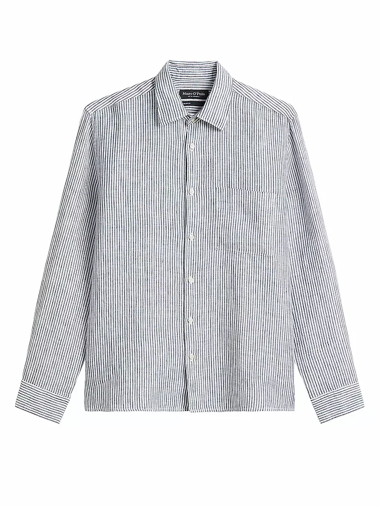 MARC O'POLO | Leinenhemd Regular Fit  | blau