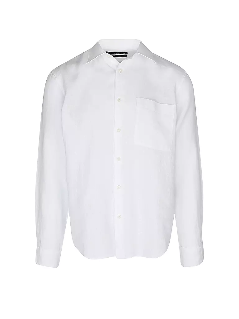 MARC O'POLO | Leinenhemd Regular Fit | weiss